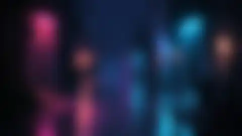 Blurred preview of a neon alley after rain