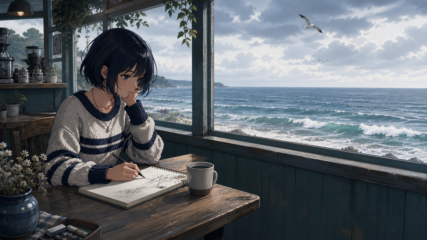 Seaside Cafe local wallpaper preview