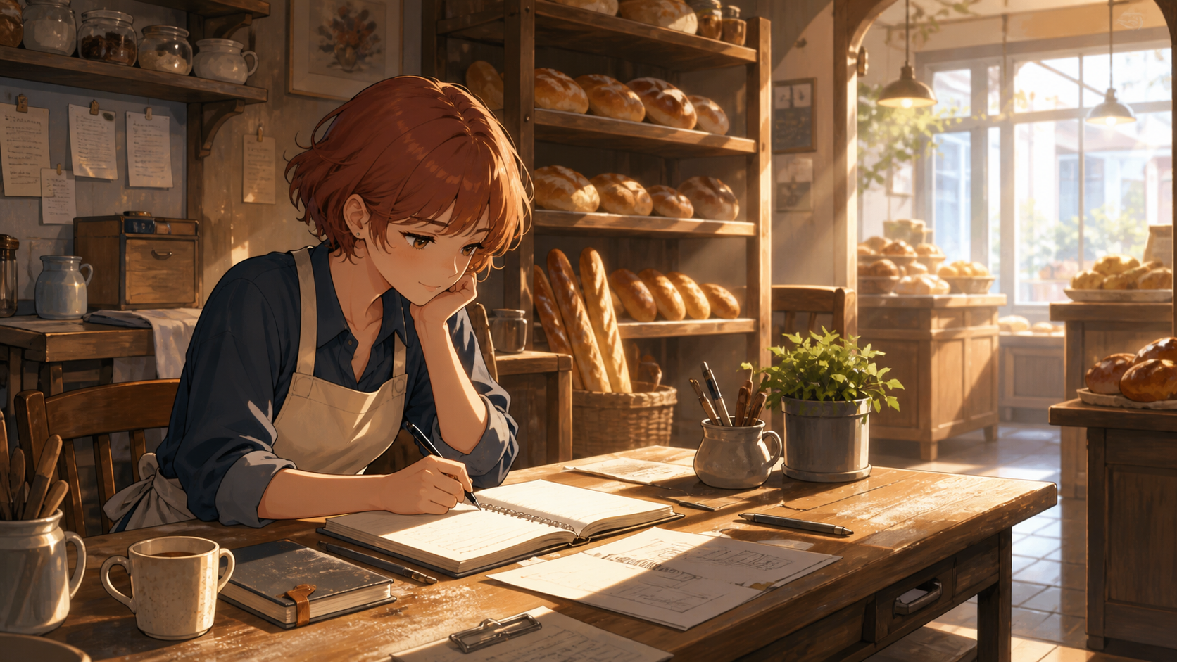 Cozy Bakery Office local wallpaper preview