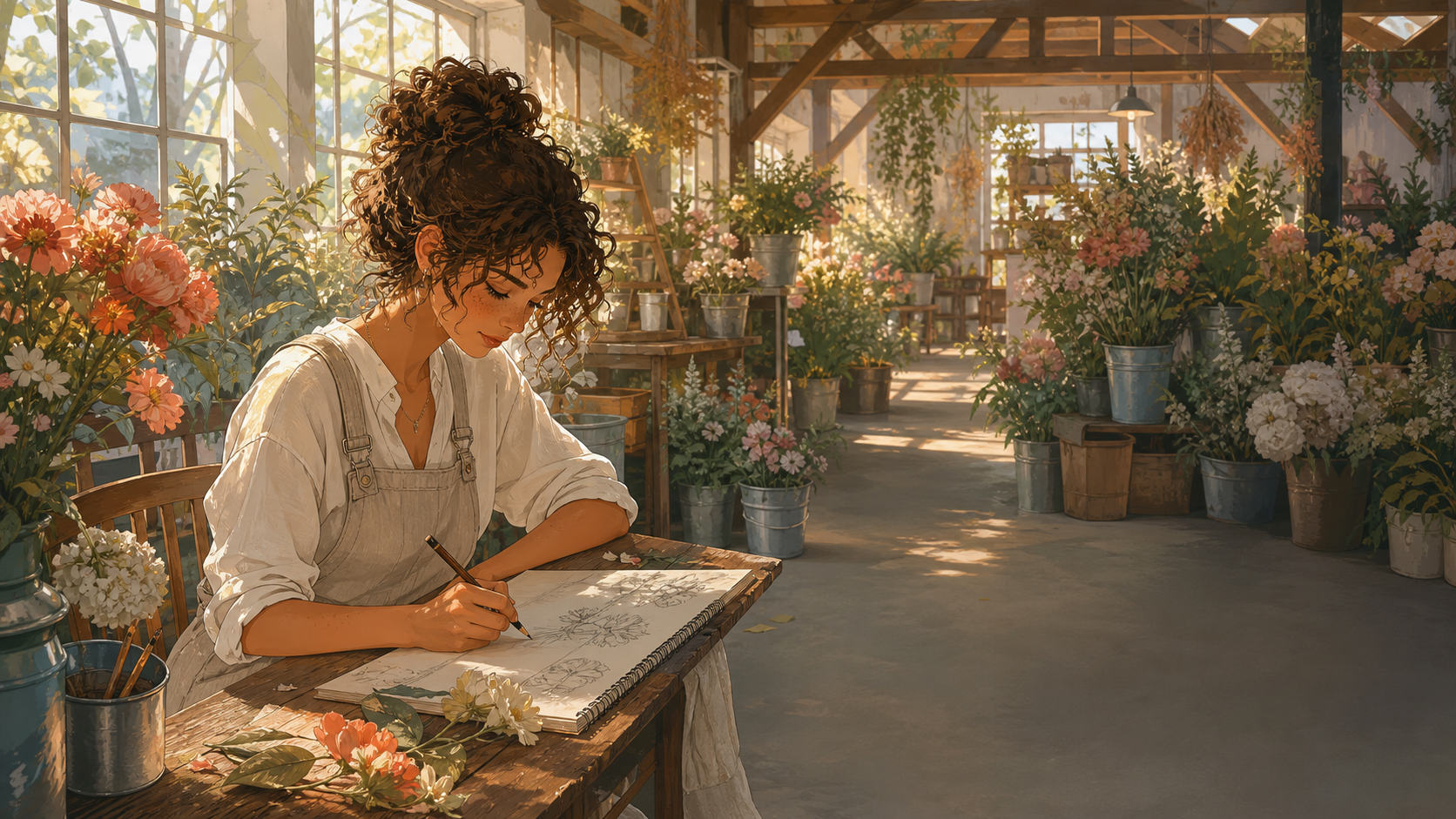 Flower Market Studio local wallpaper preview